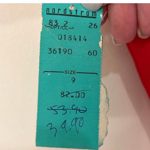 Vintage Gunne Sax by Jessica McClintock Red Semi-Formal size 9 DEADSTOCK RARE - Picture 3 of 8